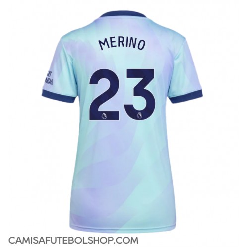 Camisa de time de futebol Arsenal Mikel Merino #23 Replicas 3º Equipamento Feminina 2024-25 Manga Curta